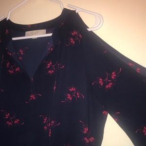 Loft Cold Shoulder Top